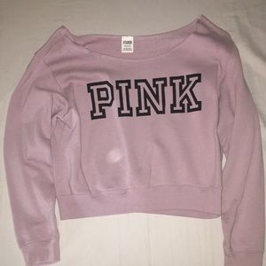 Victoria’s Secret pink cropped sweatshirt